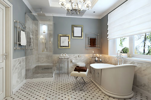 Łazienka w stylu prowansalskim